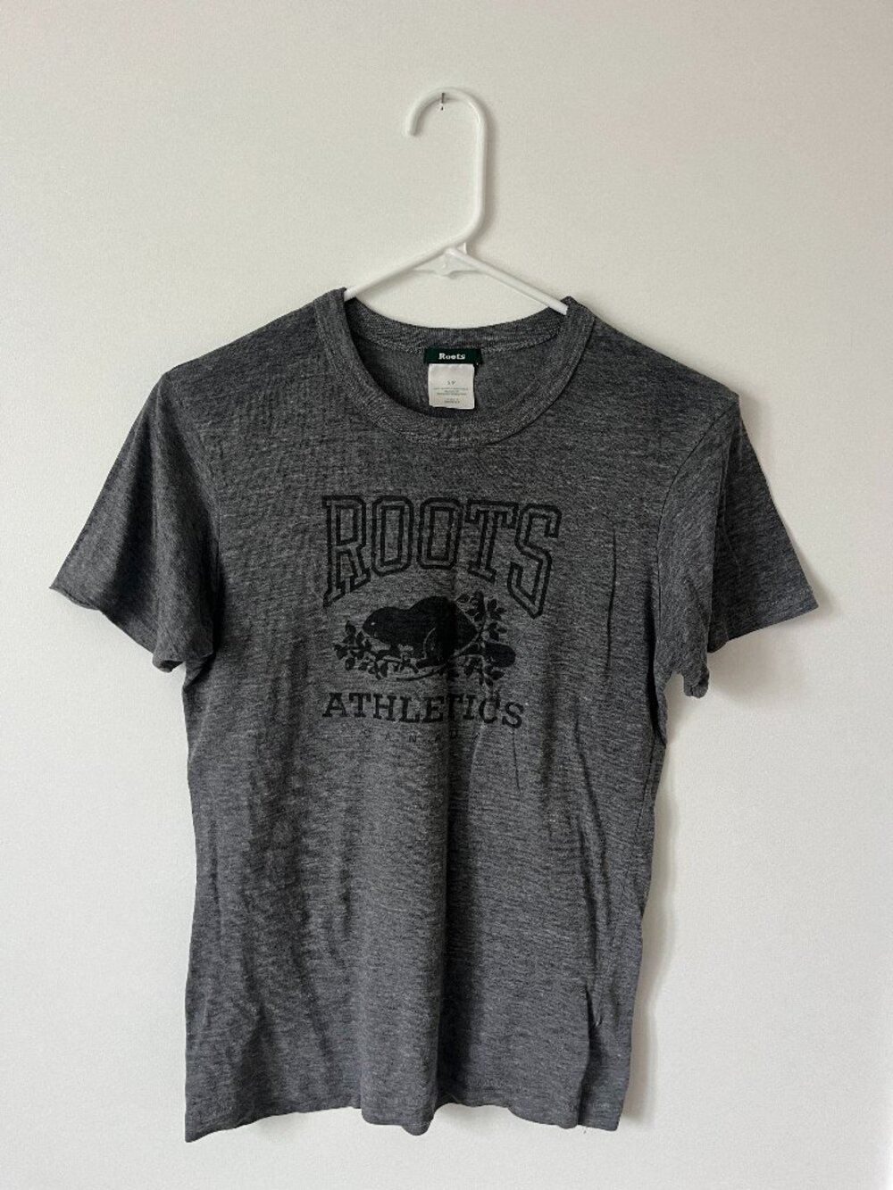 Roots Grey Short Sleeve Tee Size Small